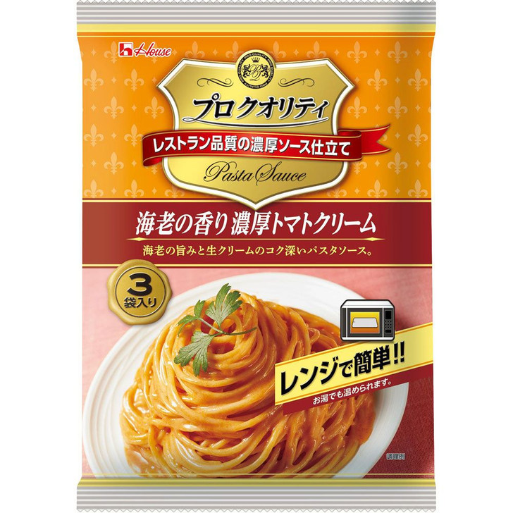 House Foods Pro Quality Pasta Sauce Thick Tomato Cream 130g×3