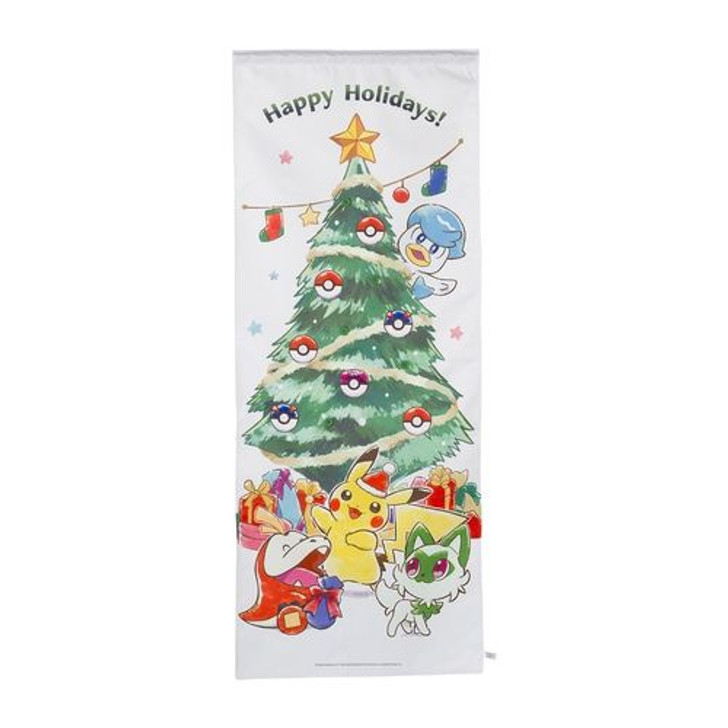 Pokemon Center Original Happy Holidays! Wall Art Tapestry (Paldea’s Christmas Market)