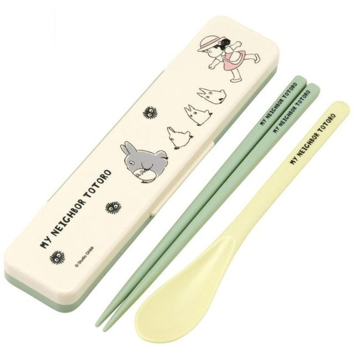 Skater Chopsticks & Spoon Set - Ghibli Studio (Totoro March)