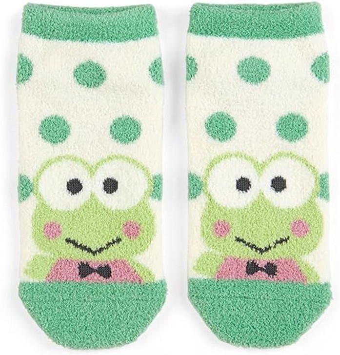 Sanrio MokoMoko Fluffy Socks Kero Kero Keroppi (23~25cm)