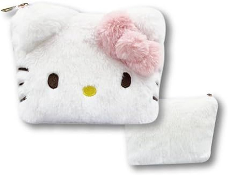 Hatakeyama Shoji Sanrio Fluffy Cosmetic Pouch Hello Kitty