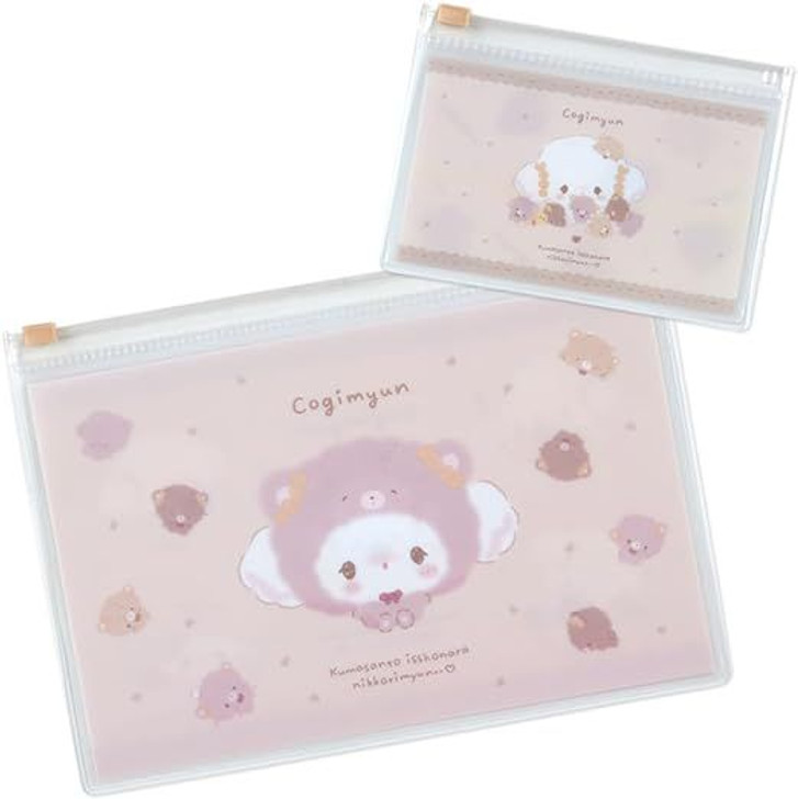 Sanrio Slider Pouch Set Cogimyun (Handmade Teddy Bear)