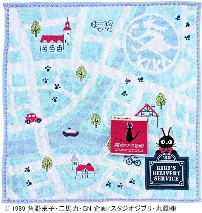 Marushin Hand Towel - Studio Ghibli Kiki's Delivery Service (Town Map)