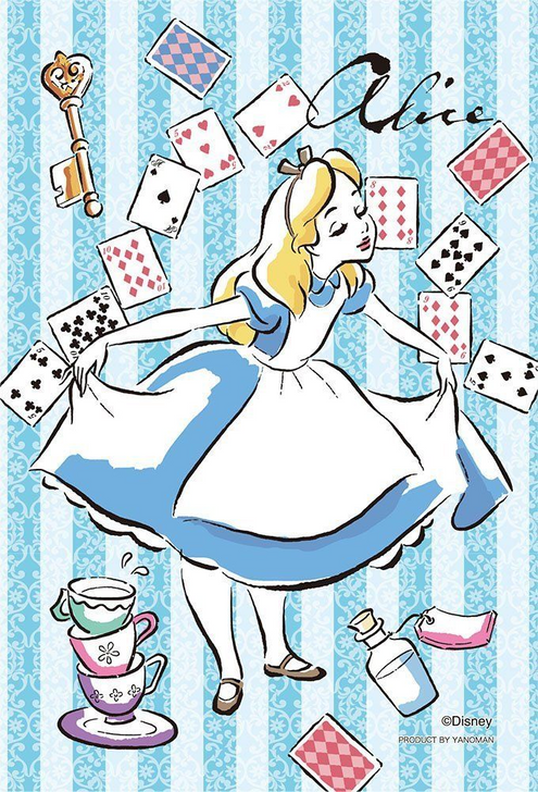 Yanoman Prism Art Jigsaw Petit Puzzle 97-107 Disney Alice (70 Pieces) (4979817971079)
