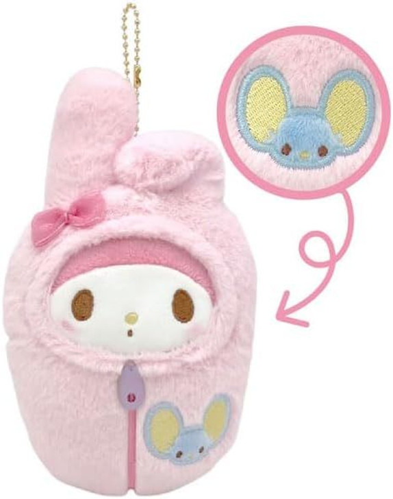 Nakajima Plush Mascot Holder - Sanrio My Melody (Sleeping Bag Series)