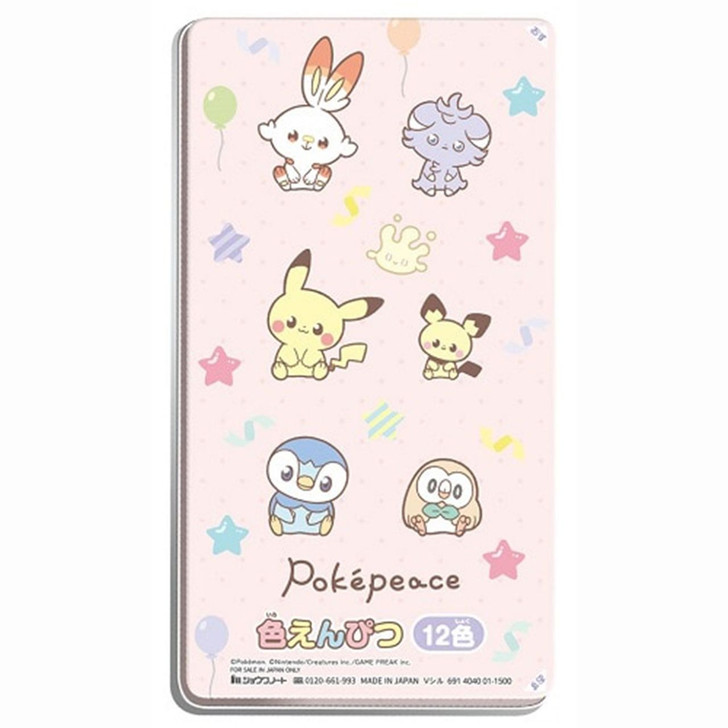 Showa Note Pokepiece Color Pencil 12 Colors