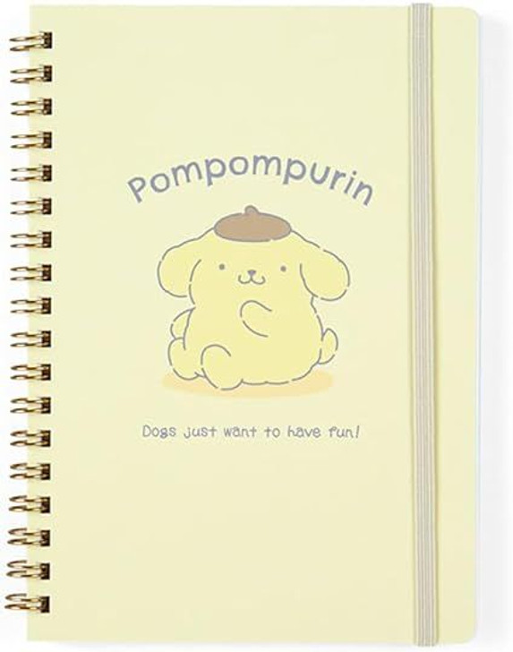 Sanrio B6 Size Ring Notebook Pom Pom Purin (Plushie)