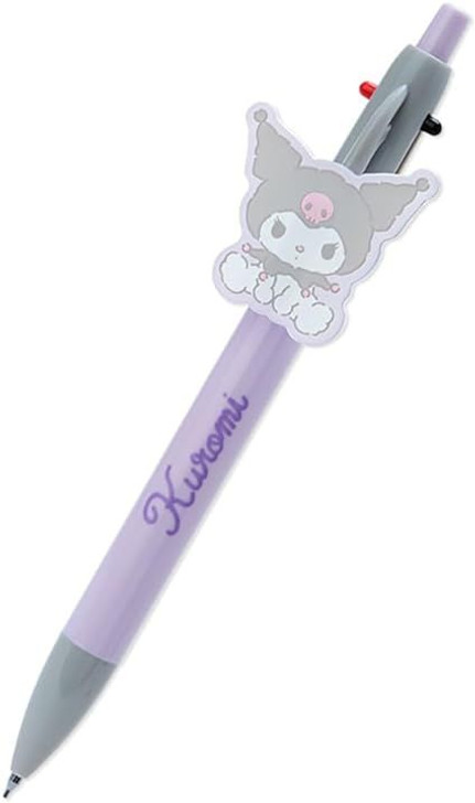 Sanrio 2-Color Ballpoint Pen & Mechanical Pencil Kuromi (Plushie)