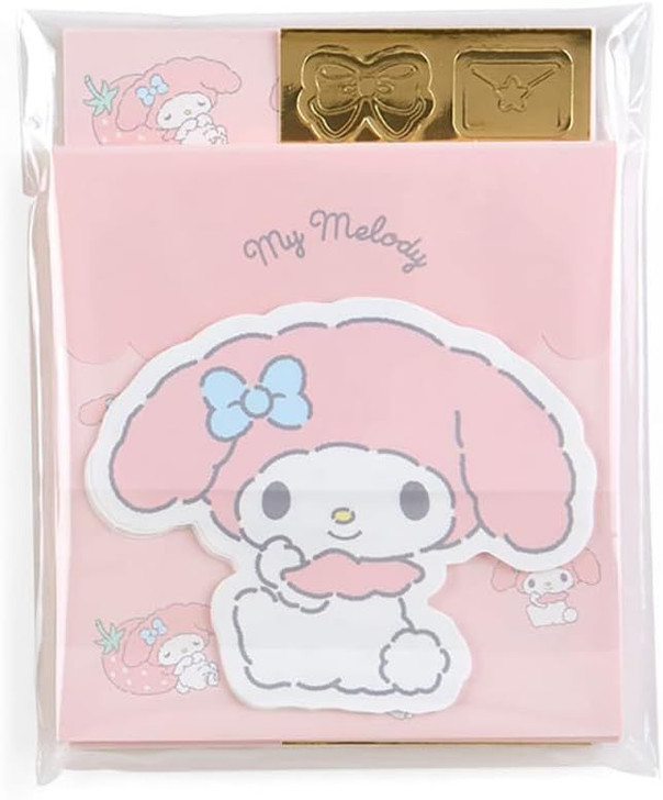 Sanrio Mini Letter Set My Melody (Plushie Design Stationery)