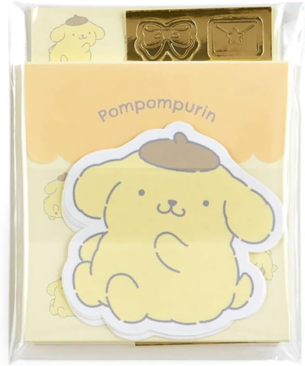 Sanrio Mini Letter Set Pom Pom Purin (Plushie Design Stationery)