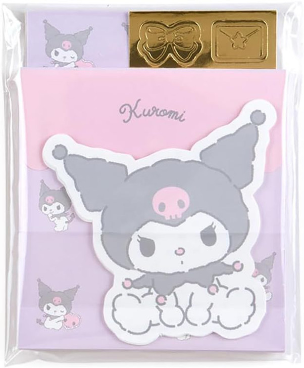 Sanrio Mini Letter Set Kuromi (Plushie Design Stationery)