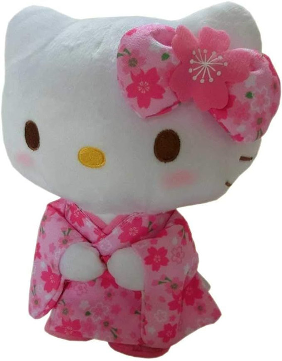 Nakajima Plush Doll Sanrio Hello Kitty Sakura Kimono