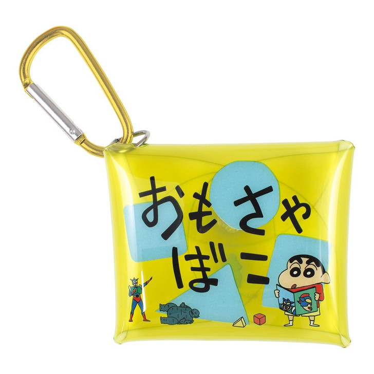 T's Factory Crayon Shin-Chan Snap Clear Pouch with Carabiner - Toy Box