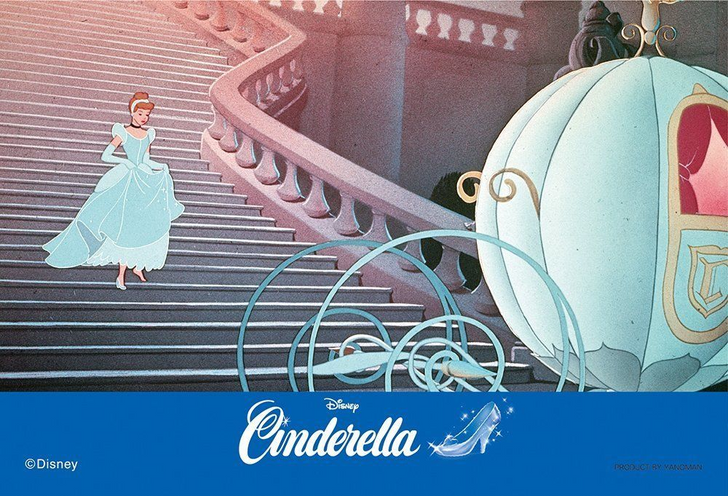 Yanoman Prism Art Jigsaw Petit Puzzle 97-57 Disney Cinderella (70 Pieces) (4979817970577)