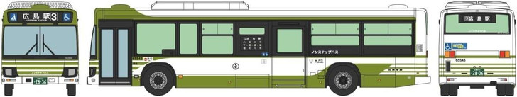Tomytec My Town Bus Collection MB7-2 Hiroshima Electric Railway (N scale)