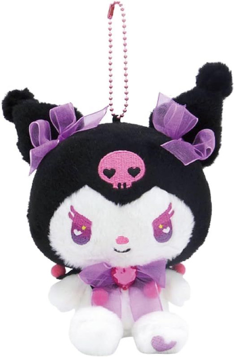 Nakajima Sanrio Characters Mascot Holder Kuromi (Twin Prism) Black