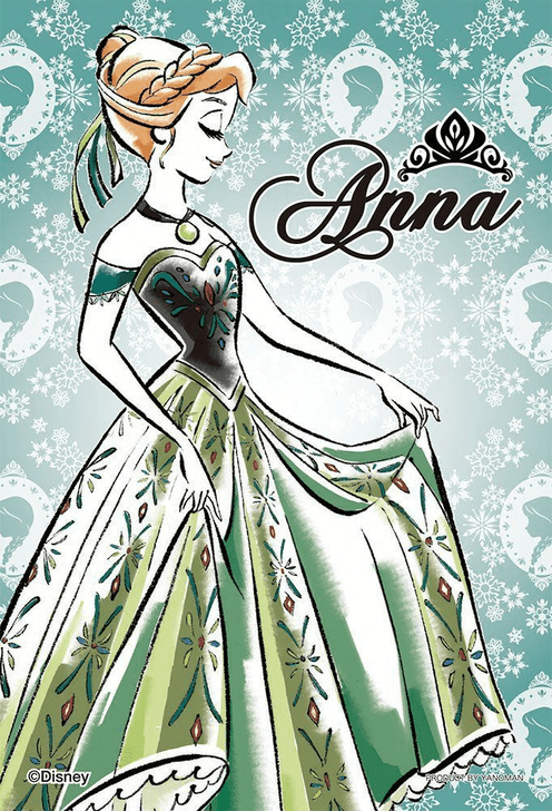 Yanoman Prism Art Jigsaw Petit Puzzle 97-70 Disney Frozen Anna (70 Pieces) (4979817970706)