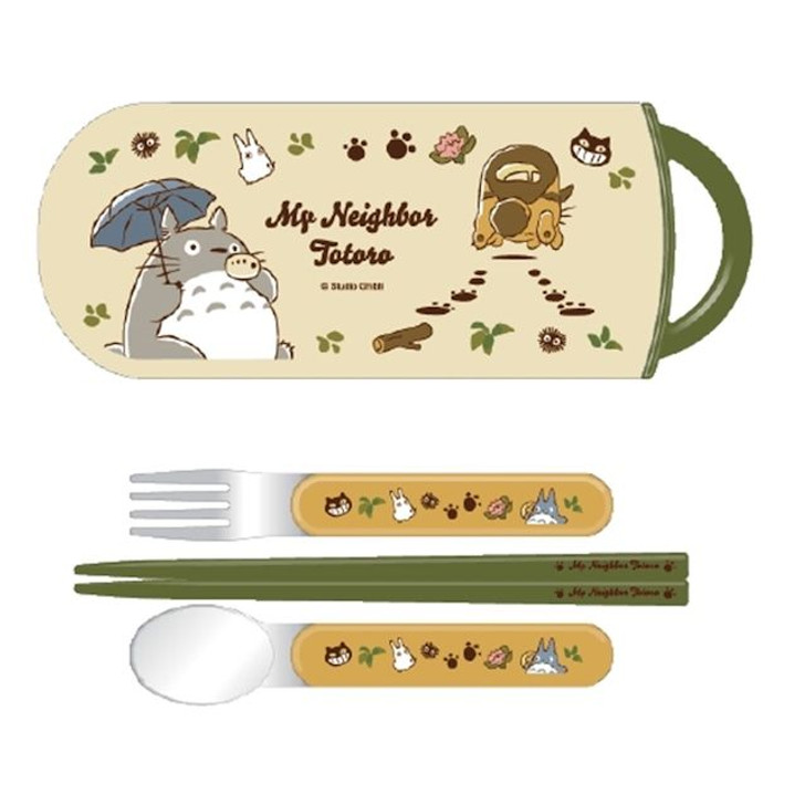 Skater Studio Ghibli Fork Spoon Chopstick Set My Neighbor Totoro Cat Bus