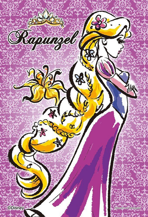 Yanoman Prism Art Jigsaw Petit Puzzle 97-71 Disney Tangled Rapunzel (70 Pieces) (4979817970713)