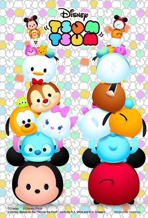 Yanoman Prism Art Jigsaw Petit Puzzle 97-73 Disney Tsum Tsum (70 Pieces) (4979817970737)
