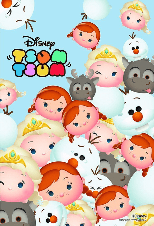 Yanoman Prism Art Jigsaw Petit Puzzle 97-76 Disney Tsum Tsum Frozen (70 Pieces) (4979817970768)