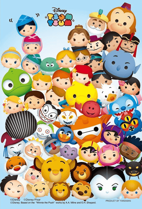 Yanoman Prism Art Jigsaw Petit Puzzle 97-93 Disney Tsum Tsum (70 Pieces)