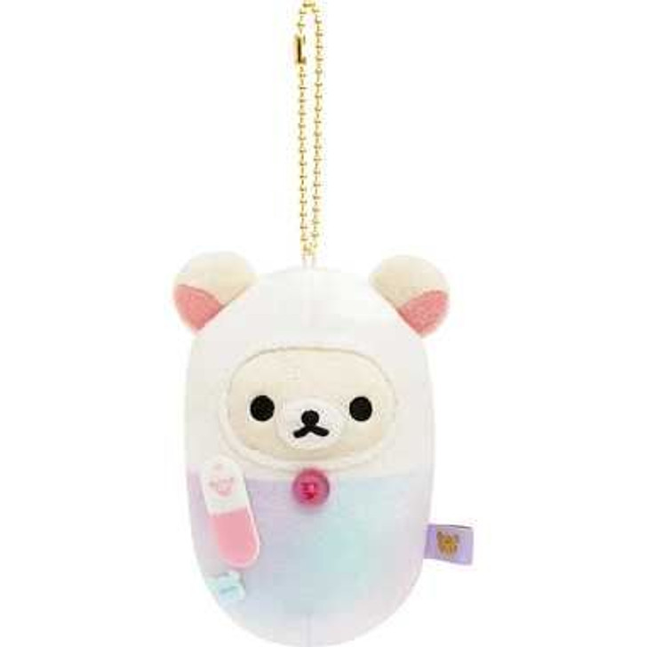 San-x Rilakkuma Keychain Plush - Korilakkuma Capsule (Rilakkuma Hospital)