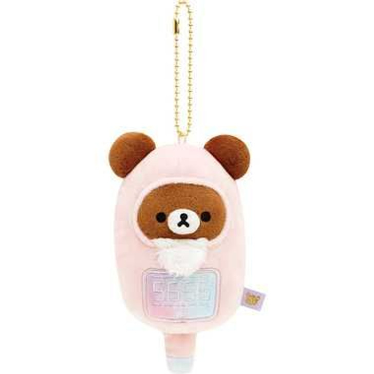 San-x Rilakkuma Keychain Plush - Chairoikoguma Thermometer (Rilakkuma Hospital)