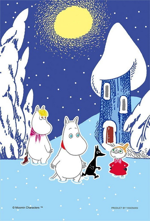 Yanoman Prism Art Jigsaw Petit Puzzle 97-99 Moomin (70 Pieces) (4979817970997)