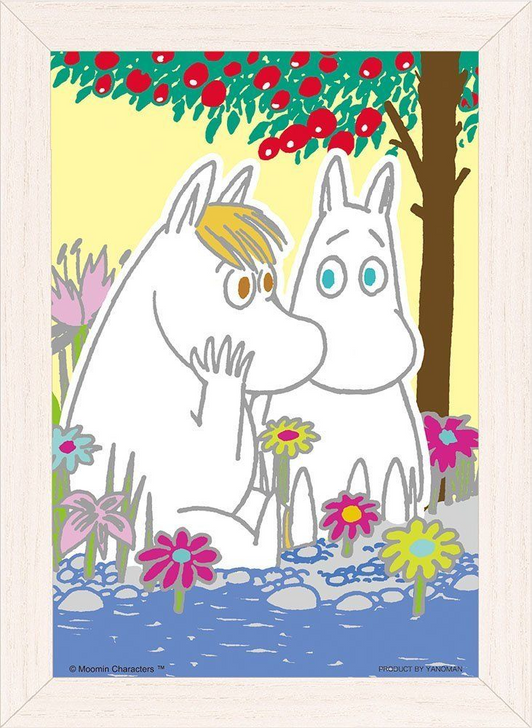 Yanoman Prism Art Jigsaw Petit Puzzle Set 97-85 Moomin & Snorkmaiden (70 Pieces) (4979817970850)