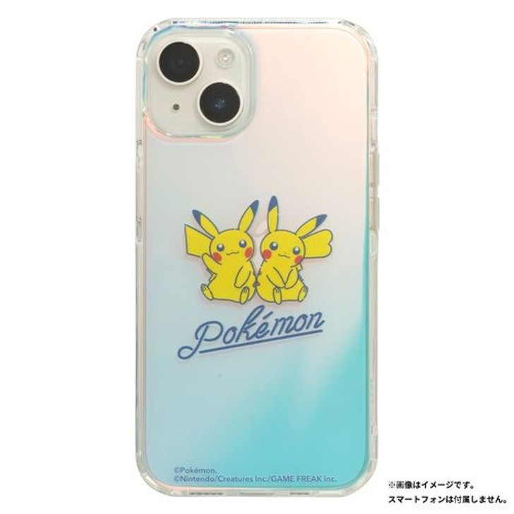 Pokemon Center Original Smartphone Case for iPhone 13/14 HIGHER Hybrid Case - Pikachu (Pokemon Joyful Party)