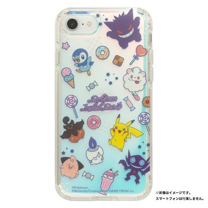 Pokemon Center Original Smartphone Case for iPhone SE2022/SE2020/8/7 HIGHER Hybrid Case -  Everybody All-over! (Pokemon Joyful Party)