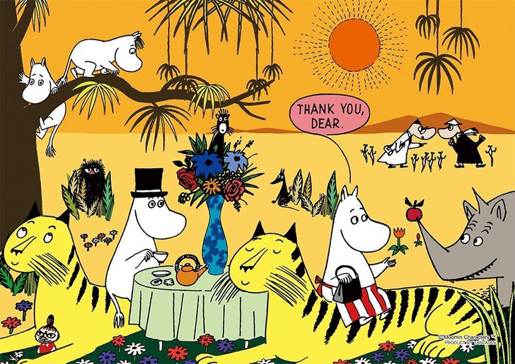 Yanoman Prism Art Jigsaw Puzzle 61-18 Moomin Animal (108 Pieces) (4979817340189)