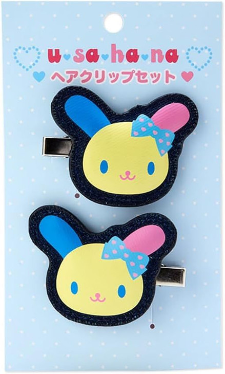 Sanrio Hair Clip Set - Usahana (Heisei Character Ribbon)