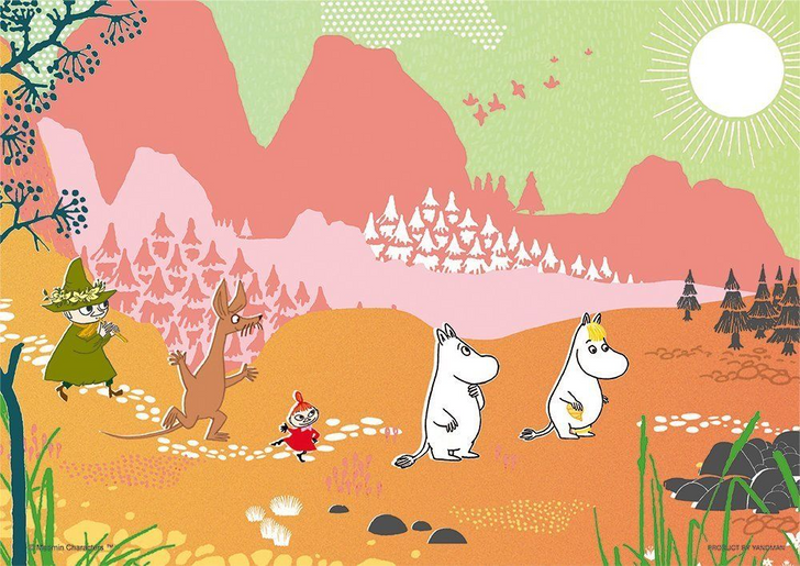 Yanoman Prism Art Jigsaw Puzzle 61-31 Moomin Valley Vori (108 Pieces) (4979817340318)