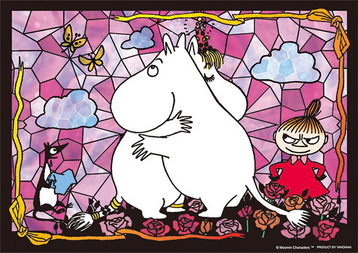 Yanoman Prism Art Jigsaw Puzzle 61-36 Moomin Love (108 Pieces) (4979817340363)