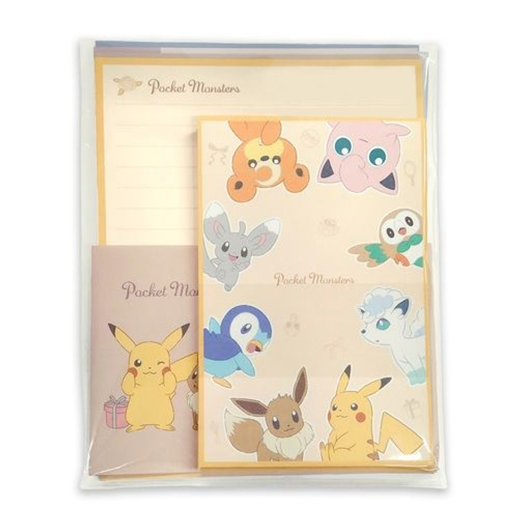 Pokemon Center Letter Set Pikachu and Friends