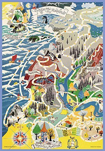 Yanoman Prism Art Jigsaw Puzzle 62-07 Moomin Moominvalley Map (216 Pieces) (4979817331071)