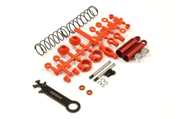 Kyosho SC223RB Rear Shock Set (Red/Tomahawk)