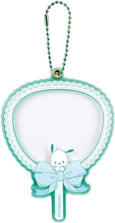 Sanrio Clear Fan Keychain Pochacco