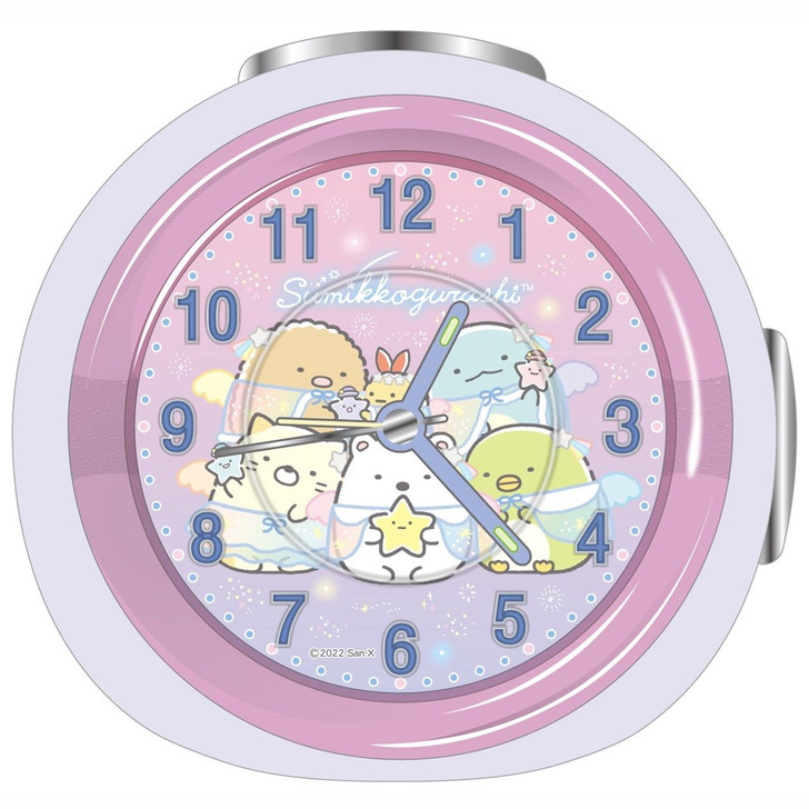Sumikko Gurashi LED Clock Starry Sky Purple