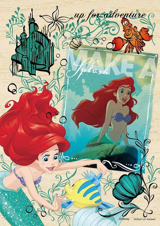 Yanoman Wooden Jigsaw Puzzle 33-27 Disney Little Mermaid Ariel(300 Small Pieces)
