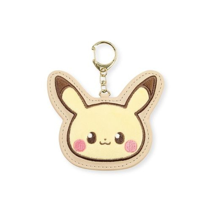 Pokemon Center Original PokePeace Soft Embroidery Keychain - Pikachu
