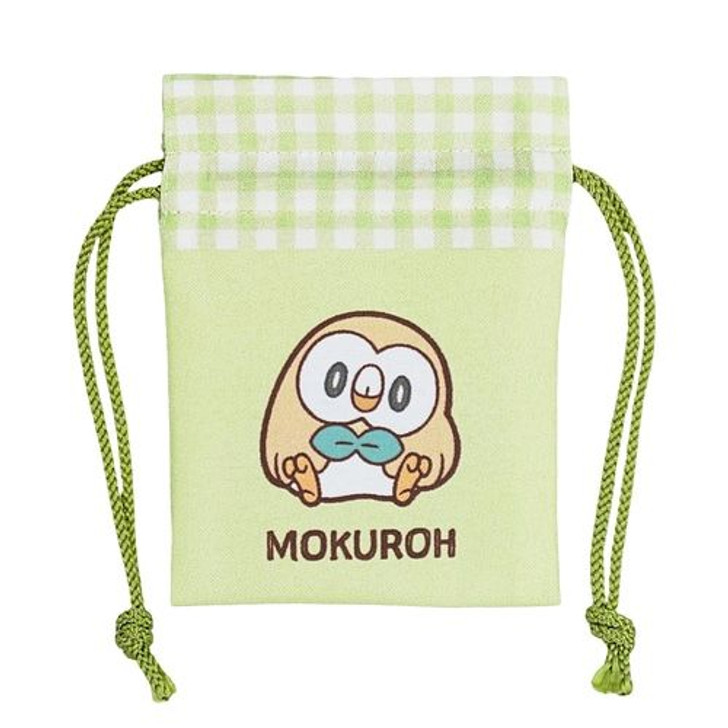 Pokemon Center Original PokePeace Mini Drawstring Pouch - Rowlet