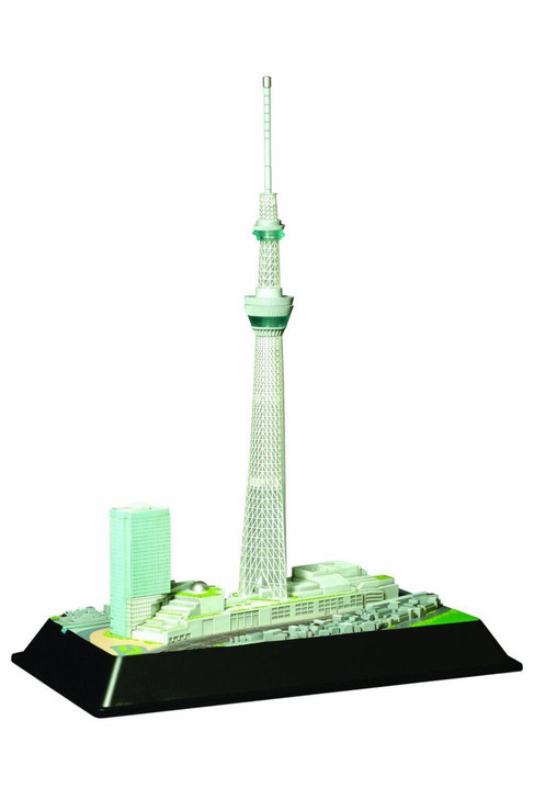 Doyusha 004654 Tokyo Sky Tree w/ LED light 1/3000 Scale Plastic Model Kit (4975406004654)