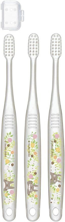 Skater Soft Toothbrush Set for Kids (3P) My Neighbor Totoro Plants