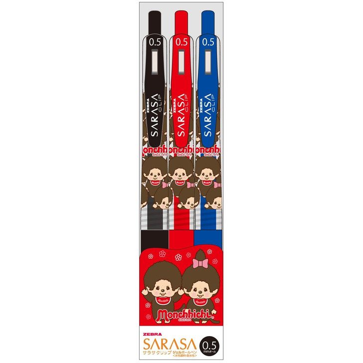 T's Factory Color Ballpoint Pens Set of 3 SARASARA Monchichi