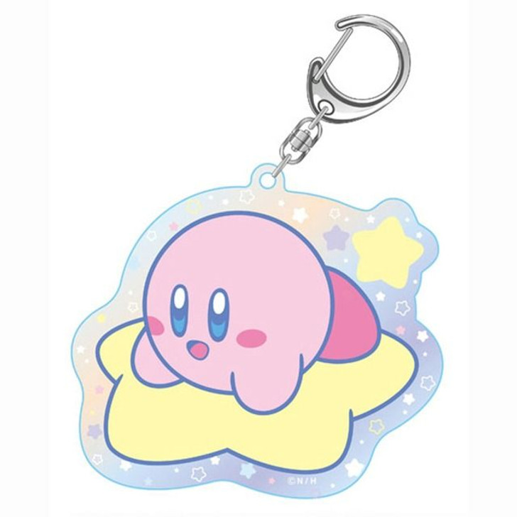TwinCre Keychain Kirby on Warp Star (Aurora)