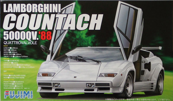 Fujimi RS-78 Lamborghini Countach Quattrovalvole 1/24 Scale Kit (4968728123677)