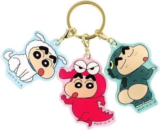 T's Factory 3 Charm Keychain Crayon Shin-chan / Shin-chan in Costumes